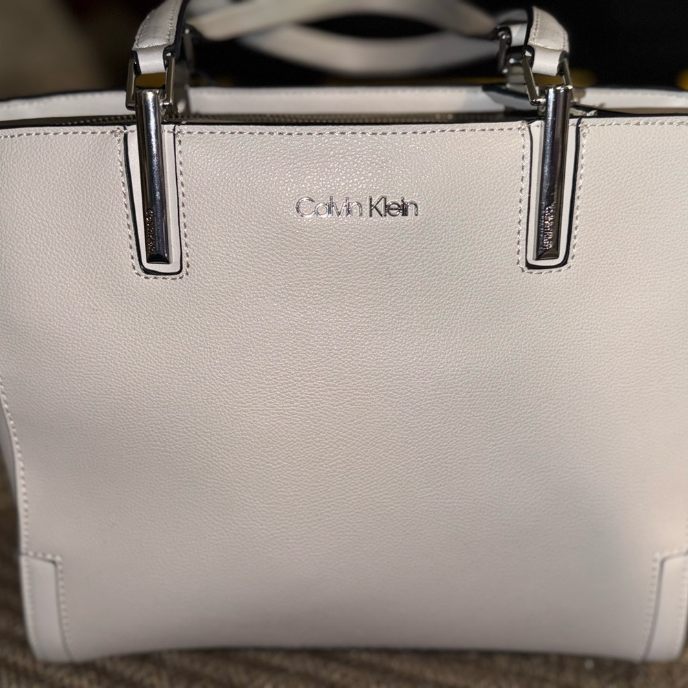 Calvin Klein Dove Grey Satchel Bag